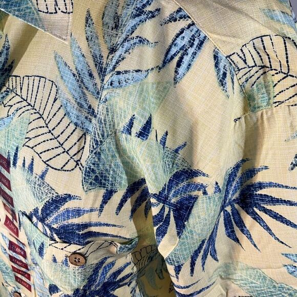 Joe Marlin Cotton Blend Comfort Fit XL. Yellow Hawaiian Print. NWT - Picture 15 of 15